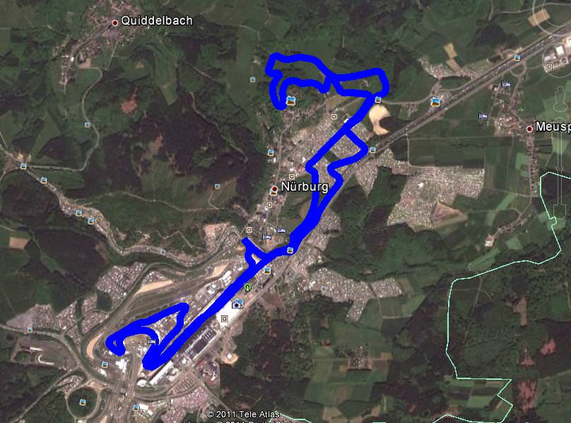 Arial view of the 2017 Rad am Ring course