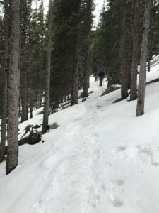 2017-pikes-peak-Jessy on Snowy Trail