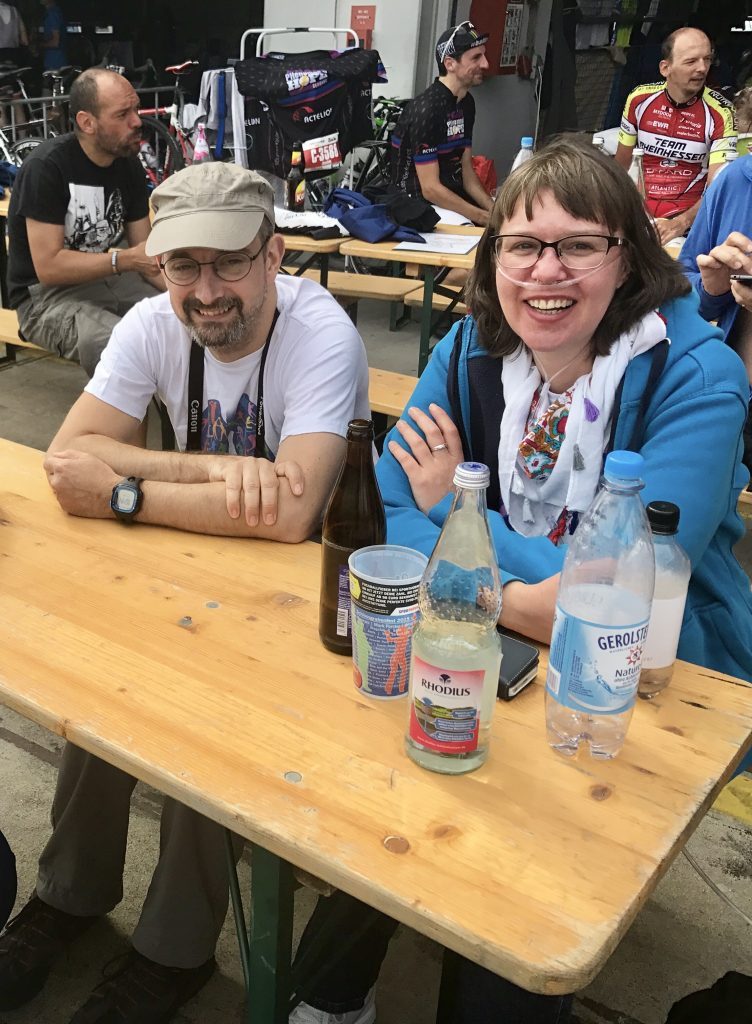 Wendy Vansteenkiste and her husband Eric at the 2017 Rad am Ring in Germany